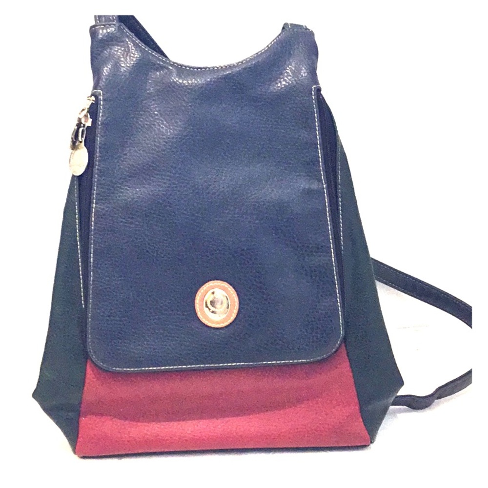Alfred Sung colour block backpack purse